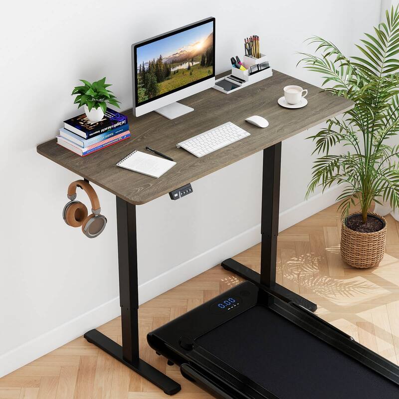 Costway 48” x 24” Electric Standing Desk with LED Display 2 Memory