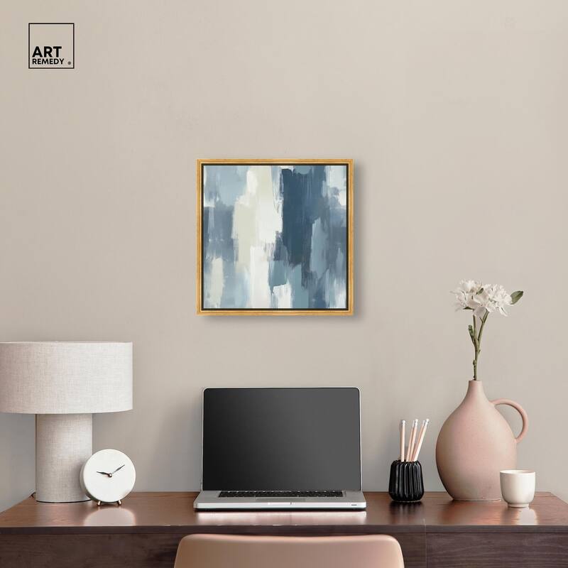 Blue Union Canvas by Art Remedy