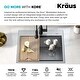 preview thumbnail 93 of 137, KRAUS Kore Workstation Drop-In Stainless Steel Kitchen Sink