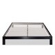 preview thumbnail 1 of 0, Twin size Asian Style Black Metal Platform Frame with Wooden Slats Black