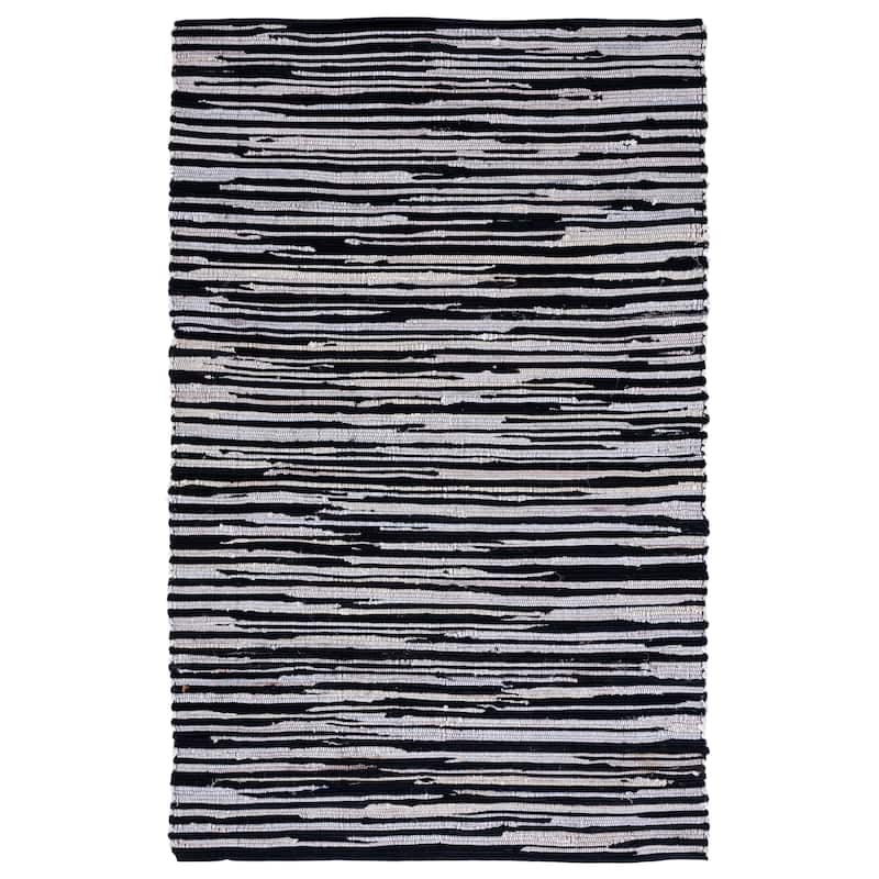 SAFAVIEH Handmade Rag Rug Sevim Casual Stripe Cotton Rug