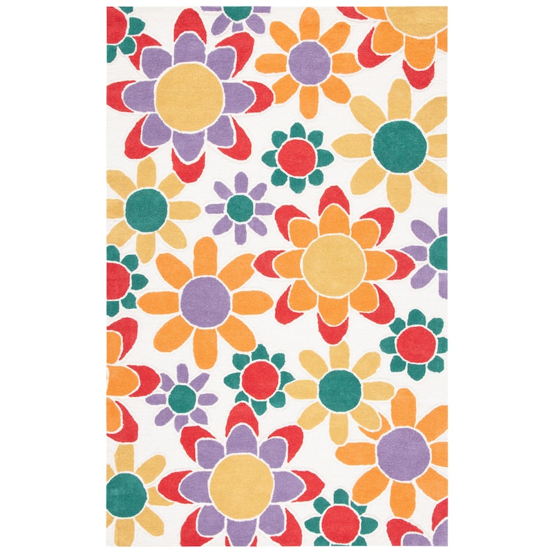 SAFAVIEH Handmade Kids Miens Floral Wool Rug