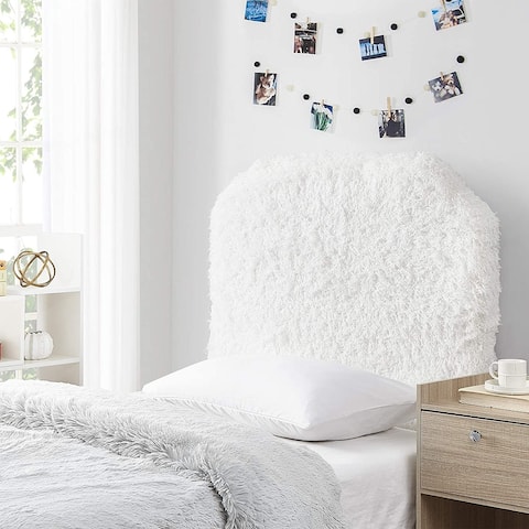 Mo' Fluffy Feathers College Headboard - Plush Texture
