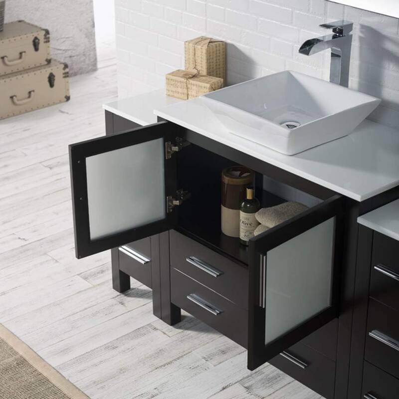 Blossom Sydney 60 Inch Bathroom Vanity with 2 Side Cabinets & Mirrors