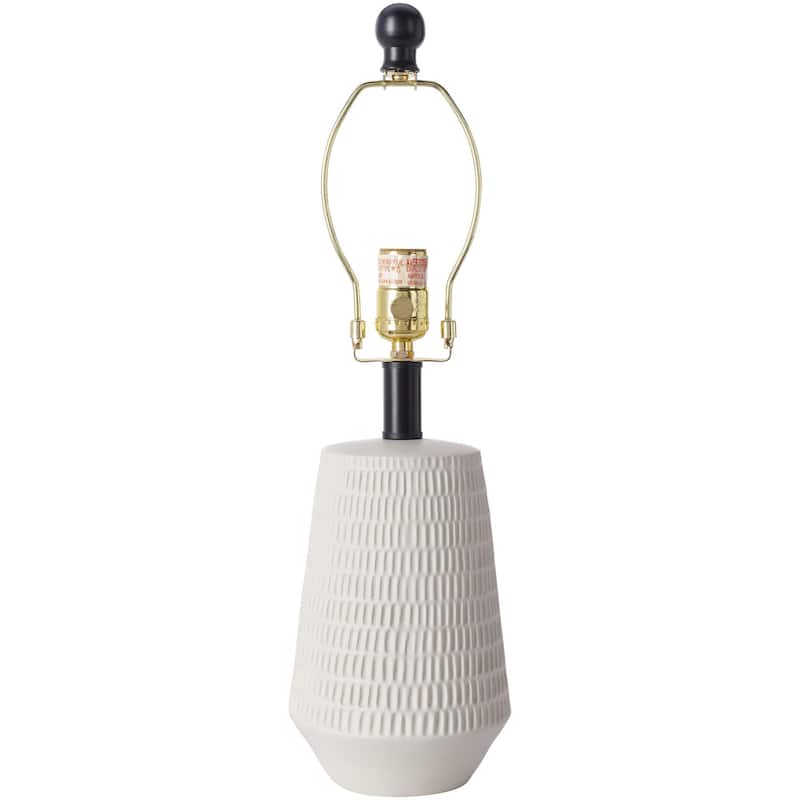Leipzig Classic Textured Resin Tall Table Lamp - 21"H x 10"W x 10"D