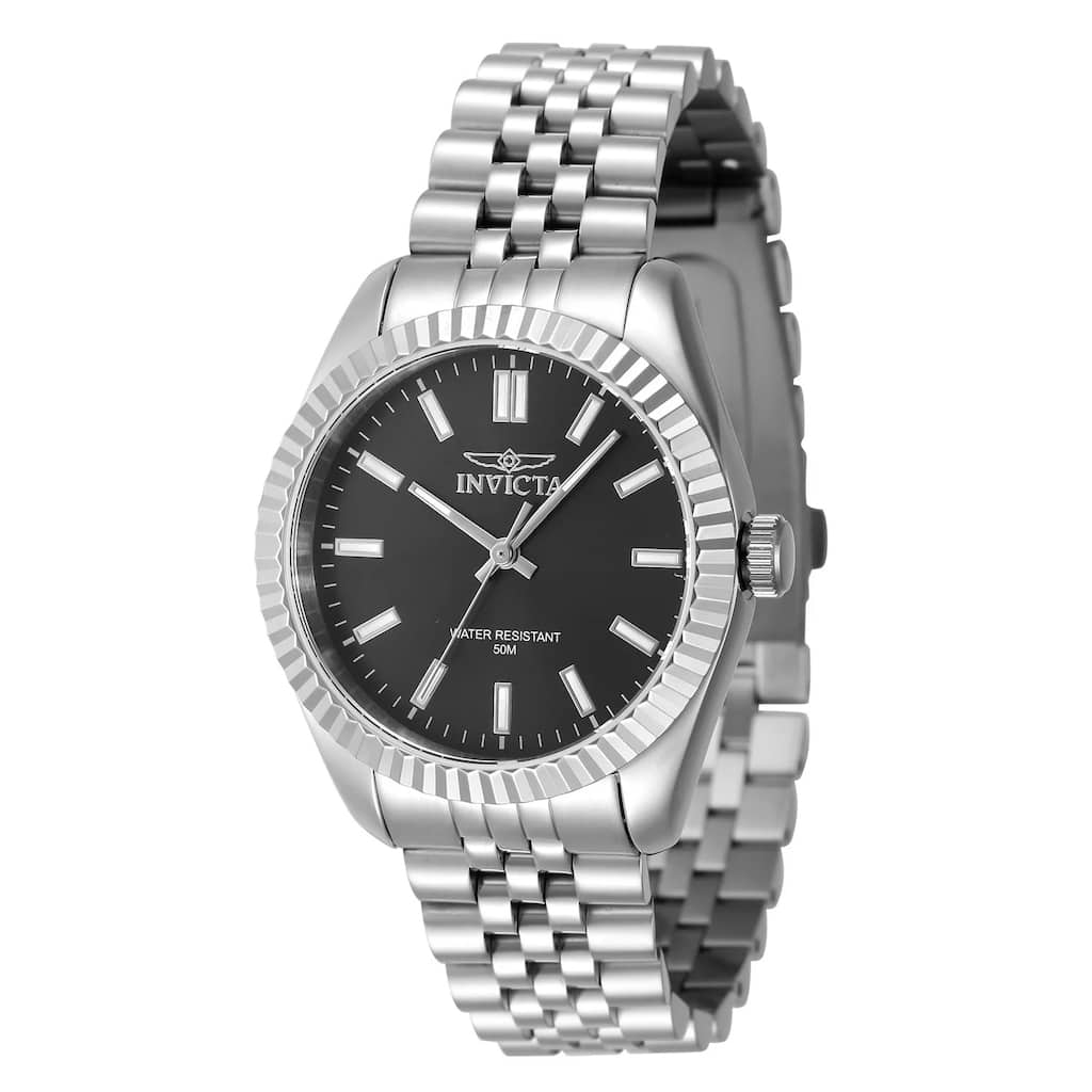 Invicta Women's 47494 Specialty Quartz 3 Hand Black Dial Watch