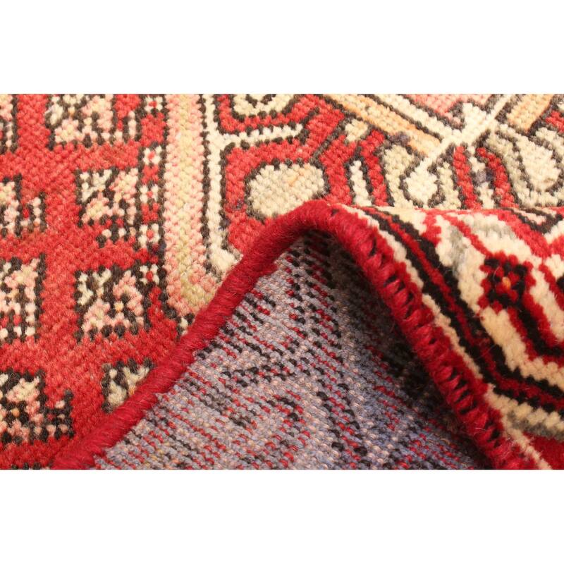 ECARPETGALLERY Hand-knotted Andelz Red Wool Rug - 3'3 x 4'11