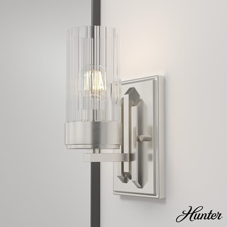 Hunter Gatz 1-Light Wall Sconce Light - Glam, Contemporary, Transitional - Damp Rated!
