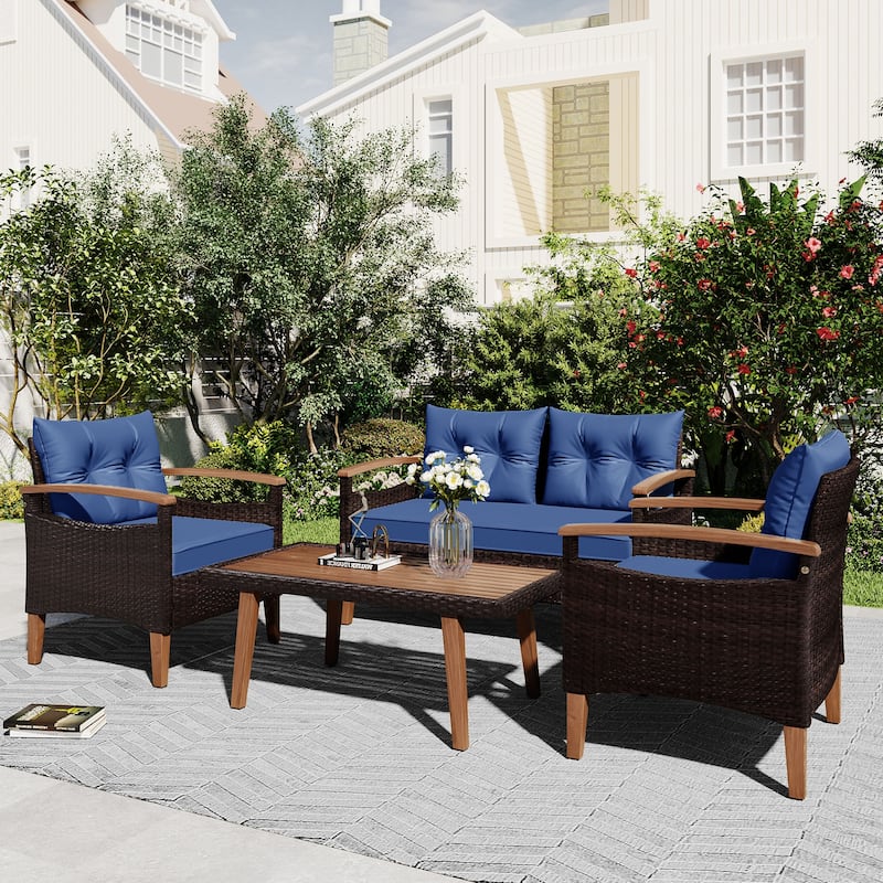 4-Piece Garden Furniture Patio Seating Set