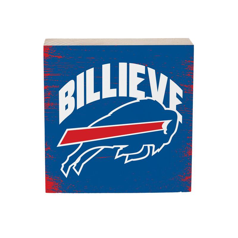 Buffalo Bills Wooden Tabletop Mantel Shelf Sign