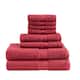 Madison Park Signature Cotton 8-piece Antimicrobial Towel Set - Red