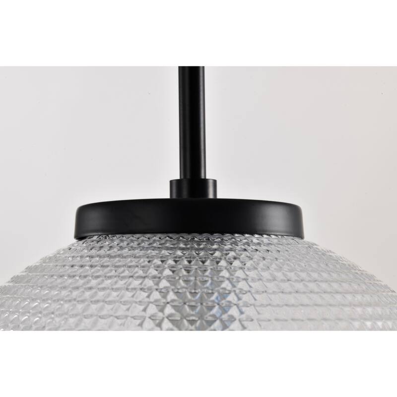 Sokix Frosted Pyramidical Glass Globe Pendant Ceiling Lamp Downrod
