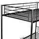 preview thumbnail 17 of 22, Metal Loft Bed with Storage Space and Ladder, Twin Over Twin