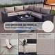 preview thumbnail 27 of 99, Outdoor Patio Furniture Set, All Weather PE Wicker Sectional Conversion Sofa set with Firepit(Optional)