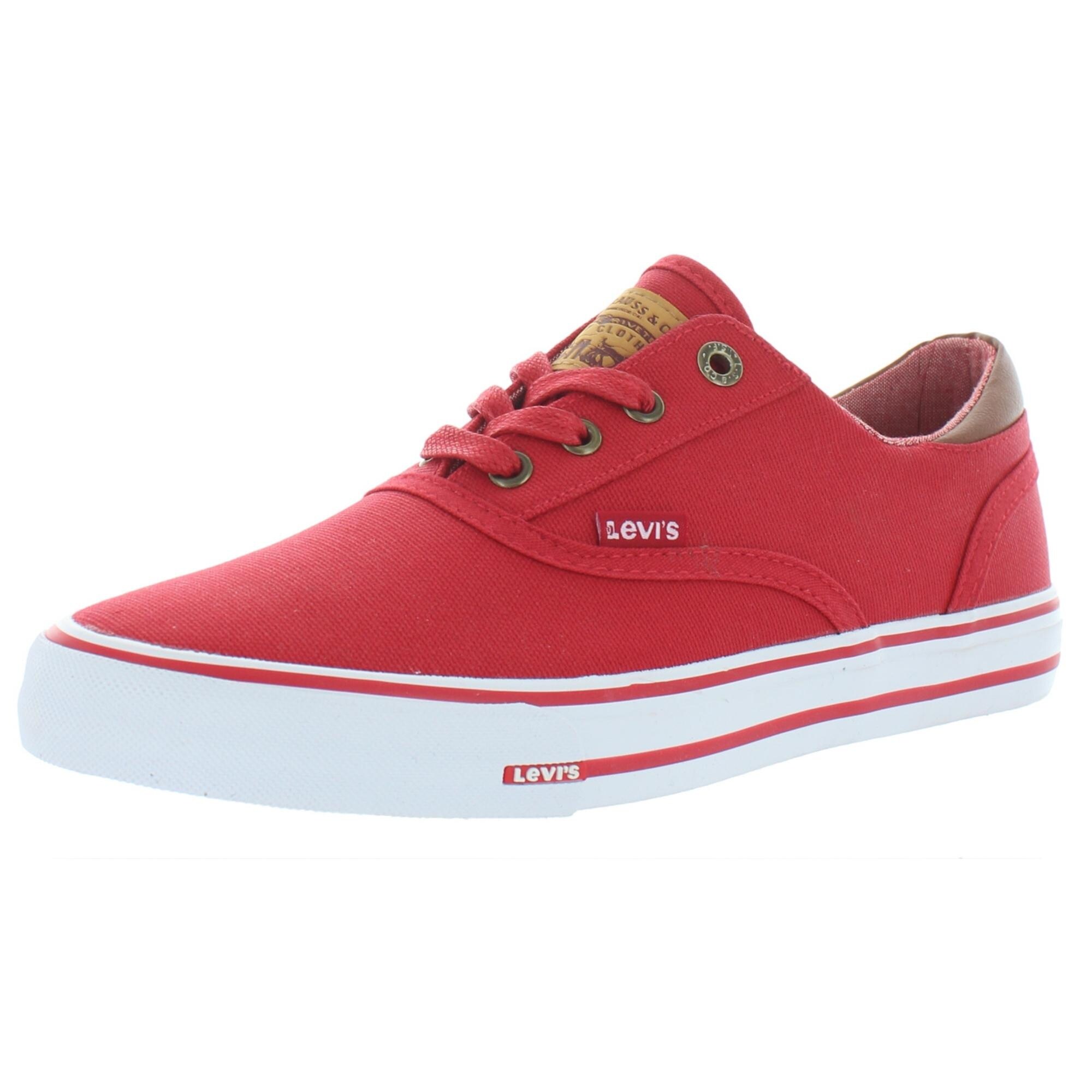 red levi shoes