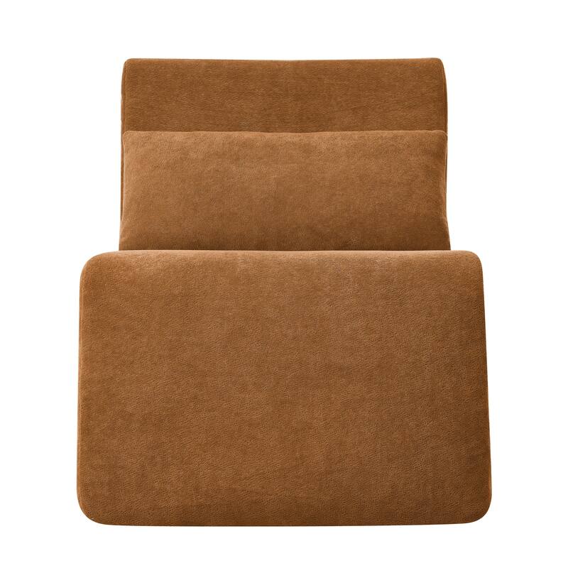 Chenille Memory Foam Bean Bag Chair with Ergonomic Floor Lounger