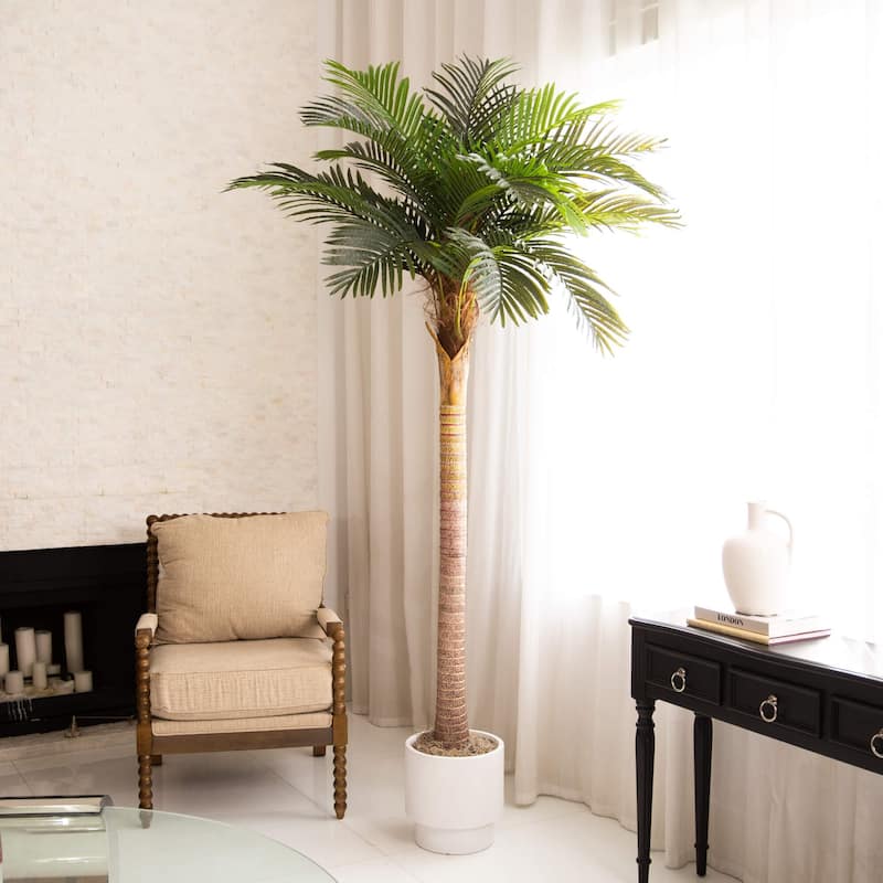 Potted Artificial Coconut Palm Tree - 8'