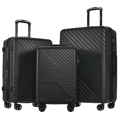 3 Piece Hardshell Luggage Spinner 8 Wheels Suitcase Sets (20"24"28")