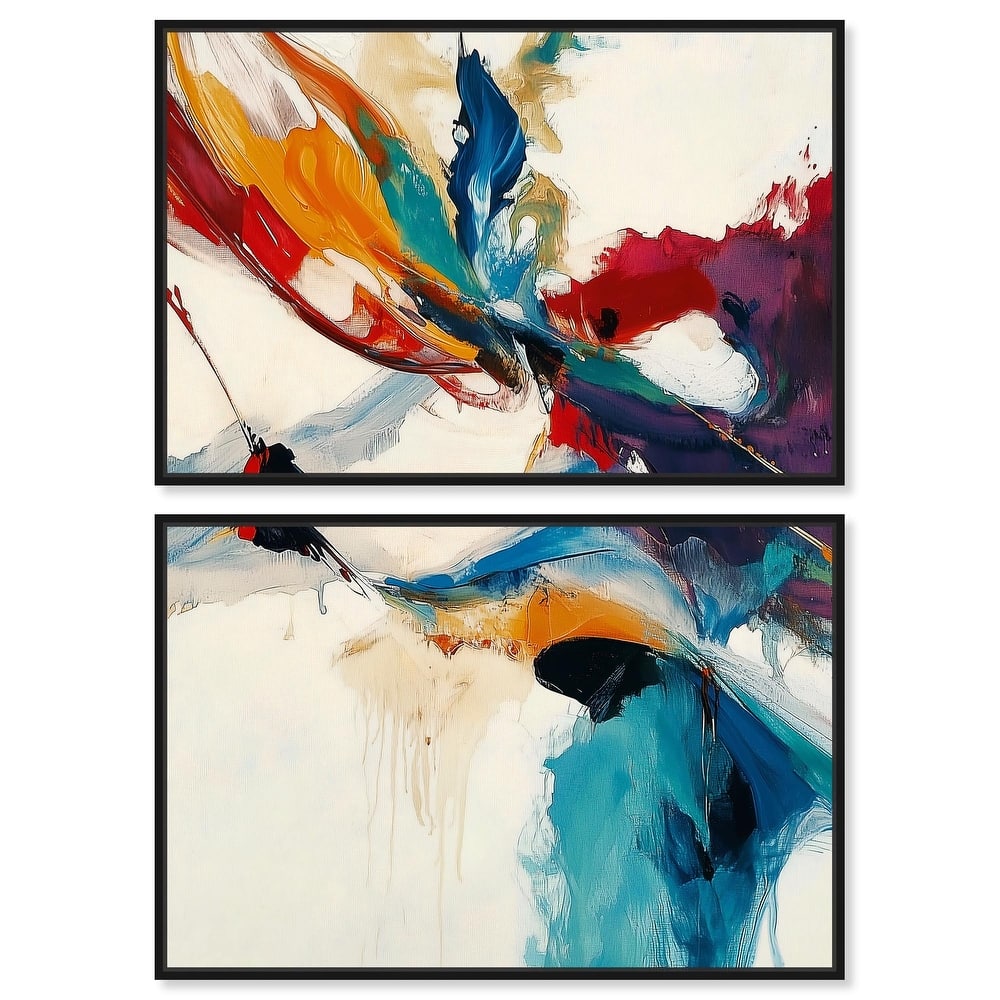 Vibrant Palette III Canvas Set of 2 by Art Remedy
