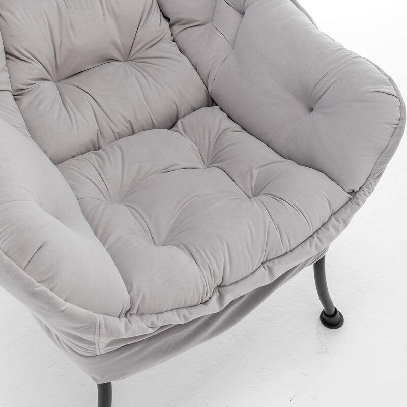 Accent Recliner Chair with Ottoman - Comfortable Upholstered Lounge Chair with Footrest, Ideal for Living Room,and Office