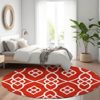 Premium Washable Super Soft Transitional Scroll Mayfield Rug