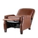 preview thumbnail 8 of 97, Gladis Cigar Genuine Leather Recliner with Nailhead Trim