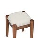 preview thumbnail 5 of 15, 39" Wood Bohemian Vanity Set with USB Ports, 4 Drawers and Rattan Accents and Cushioned Stool
