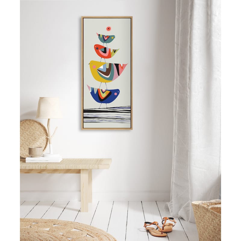 Kate and Laurel Sylvie The Family Tree Framed Canvas by Rachel Lee