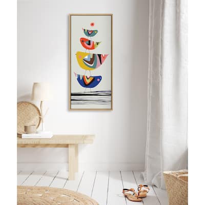 Kate and Laurel Sylvie The Family Tree Framed Canvas by Rachel Lee