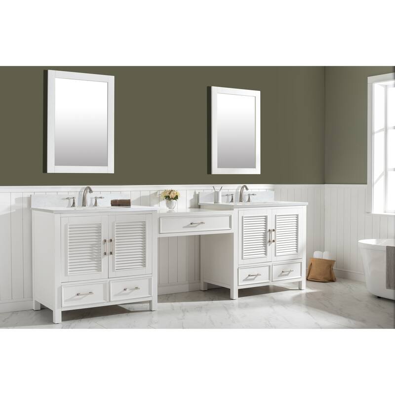 Estate 102" Double Sink Bathroom Vanity Modular Set
