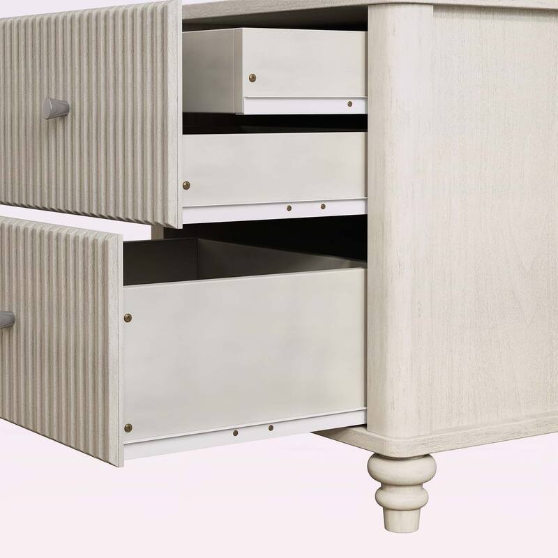 Modern Nightstand with 3 Drawers,for Bedroom and Living Room
