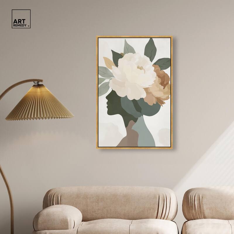 Floral Headpiece I Canvas by Art Remedy