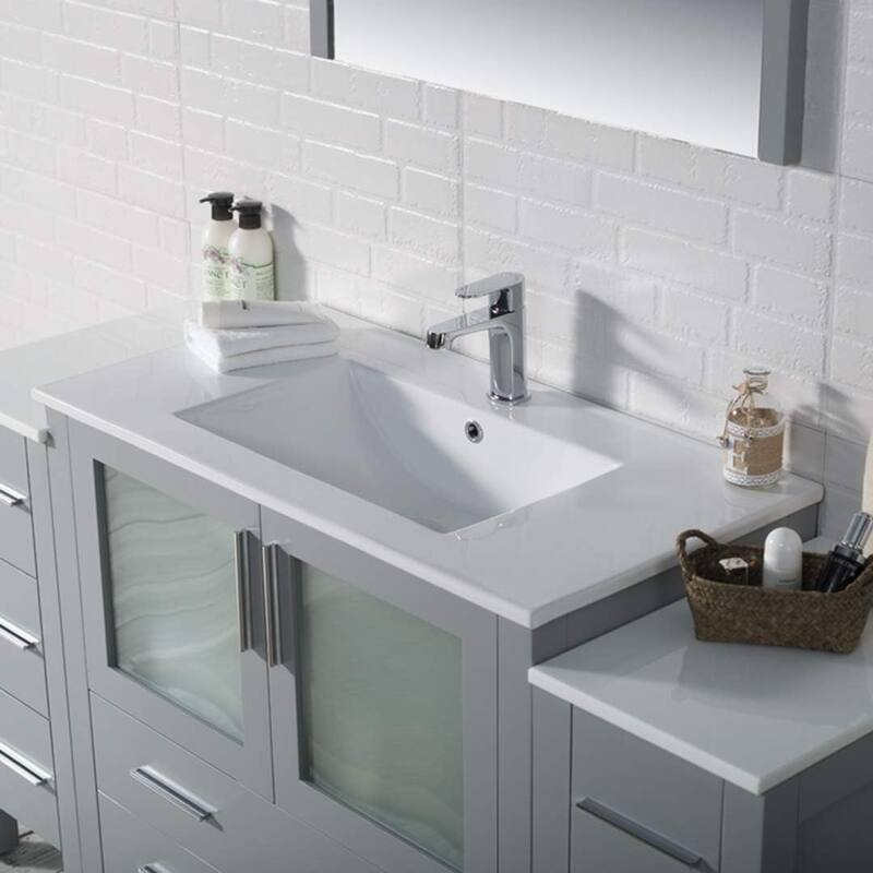 Blossom Sydney 60 Inch Solid Wood Bathroom Vanity with Sink & Cabinets