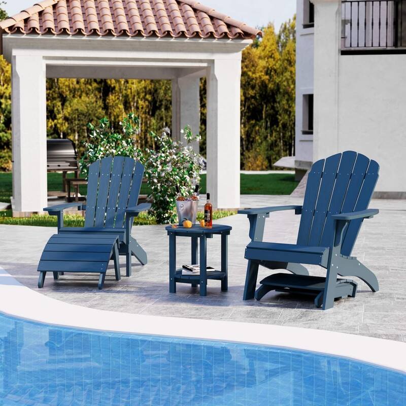 WINSOON Adirondack Ottoman,Folding Adirondack Foot Rest