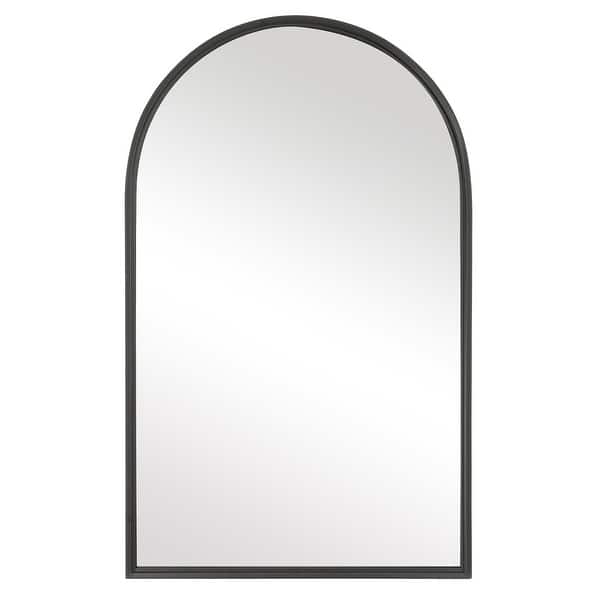 Porch & Den Matte Black Metal Arched Wall Mirror Bed Bath & Beyond