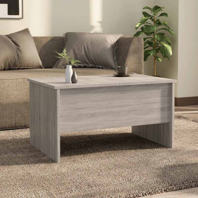 vidaXL Coffee Table Lift Top End Table Accent Side Sofa Table Engineered Wood - 31.5" x 19.7" x 16.7"