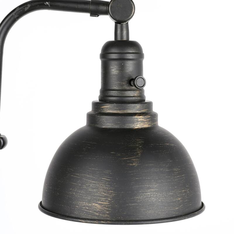 CO-Z 65" Rustic Pharmacy Task Floor Lamp with Adjustable Metal Shade