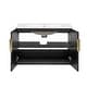 preview thumbnail 19 of 38, GDFStudio - Marwood Vintage Double Bathroom Vanity Set with 3 Holes Single Ceramic Sink & Soft Closing Doors - 60'W