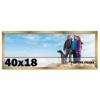 40x18 Frame Gold Bronze Picture Frame - Modern Photo Frame Includes UV ...