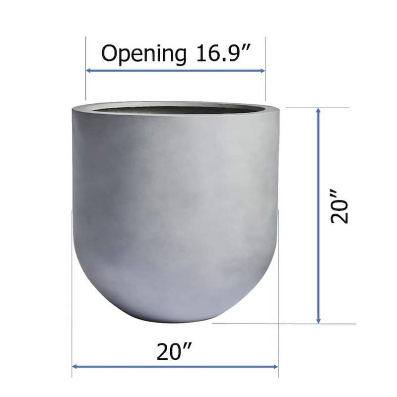 DreamPatio Santa Rosa Fiberstone Planter for Indoor/Outdoor