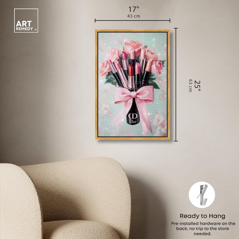 Petitie Bouquet of Lipsticks Canvas by Art Remedy