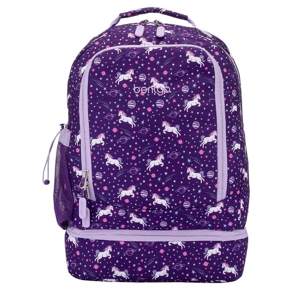 slide 2 of 15, Kids 2-in-1 Backpack & Insulated Lunch Bag - Durable 16" Backpack & Lunch Container in Unique Prints for School & Travel Unicorn