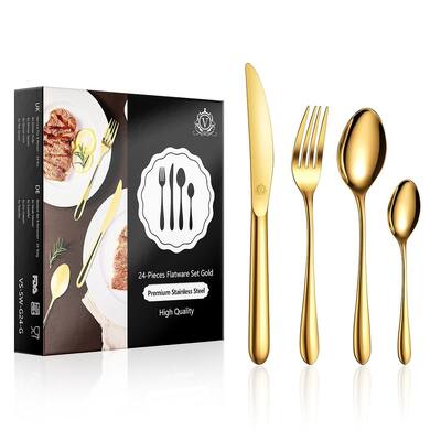 vancasso 18/10 Stainless Steel Silverware Set, Flatware Set for 6/12