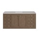 preview thumbnail 44 of 51, James Martin Vanities Chicago 60" Single Vanity, Whitewashed Walnut Eternal Serena Quartz