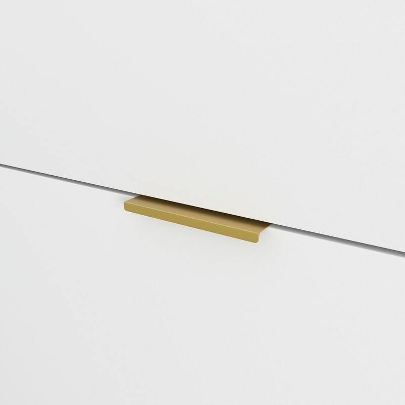 8-Drawer Tall Wood Dresser, Modern Handle-Free Storage Chest for Bedroom, Living Room or Hallway