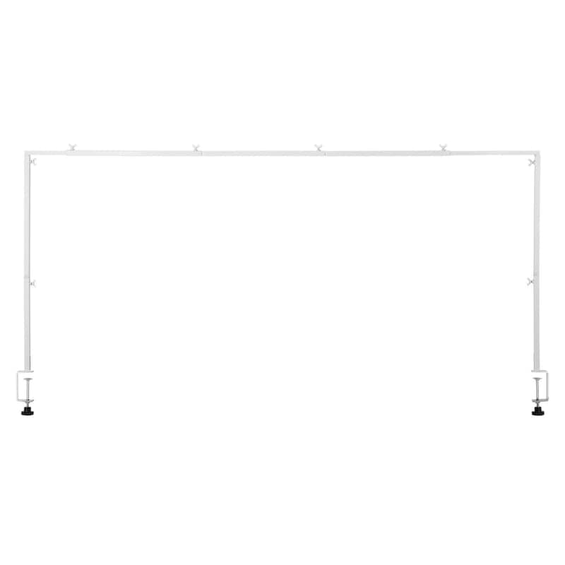 Adjustable Table Arch Stand with Clamps and Square Tube Metal Rod Frame Ideal for Indoor or Outdoor Decoration