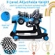 preview thumbnail 5 of 6, Blue PP Multi-Stage Kids Walker with Lights, Music and Adjustable Heights - 29" x 24" x 20"/21"/22" (L x W x H)