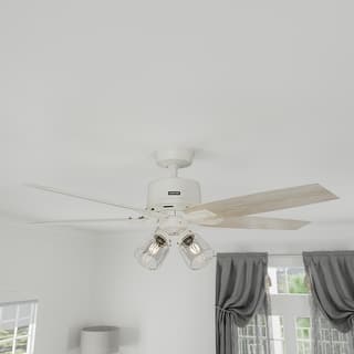Hunter Gatlinburg Ceiling Fan w/ LED Light Kit, Handheld Remote - Transitional- EASY INSTALLATION