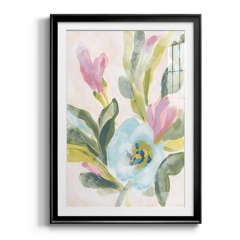 Floral Breeze Fresco II Premium Framed Print - Ready to Hang