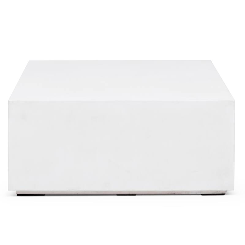 Urbia Bloc 40" Square Concrete Coffee Table